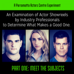 An Examination of Actor Showreels by Industry Professionals to Determine What Makes a Good One – PART 1